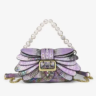Colorful Dragonfly Wing Women's Clutch